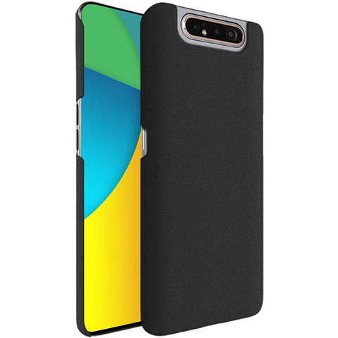 Samsung Galaxy A80用ハードケース プラスチック カバー サムスン ブラック