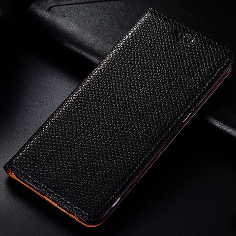 Samsung Galaxy A81用手帳型 レザーケース スタンド カバー L01 サムスン ブラック