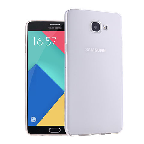 Samsung Galaxy A9 (2016) A9000用極薄ソフトケース シリコンケース 耐衝撃 全面保護 クリア透明 サムスン ホワイト