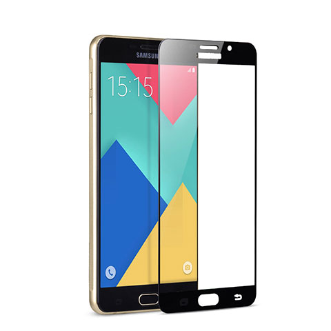 Samsung Galaxy A9 (2016) A9000用強化ガラス フル液晶保護フィルム サムスン ブラック