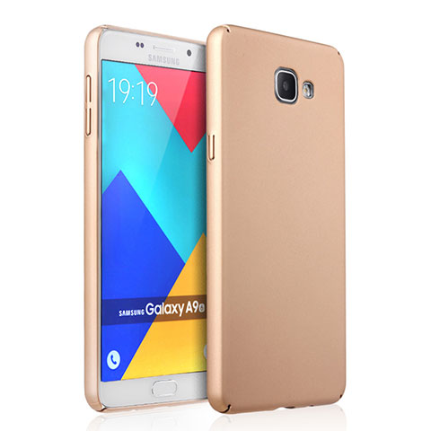Samsung Galaxy A9 Pro (2016) SM-A9100用ハードケース プラスチック 質感もマット サムスン ゴールド