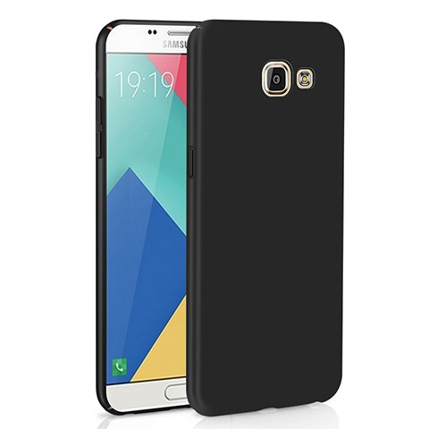 Samsung Galaxy A9 Pro (2016) SM-A9100用ハードケース プラスチック 質感もマット M02 サムスン ブラック
