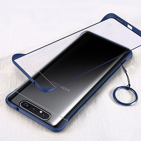 Samsung Galaxy A90 4G用ハードカバー クリスタル クリア透明 S01 サムスン ネイビー