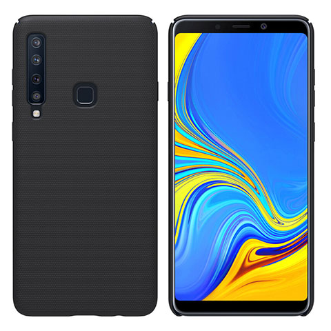 Samsung Galaxy A9s用ハードケース プラスチック 質感もマット M01 サムスン ブラック