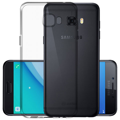 Samsung Galaxy C5 Pro C5010用極薄ソフトケース シリコンケース 耐衝撃 全面保護 クリア透明 サムスン クリア
