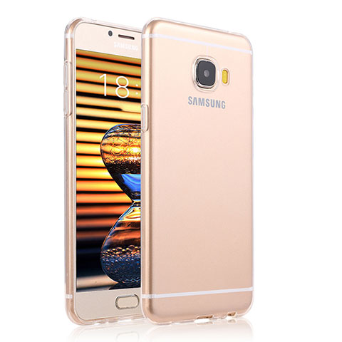 Samsung Galaxy C5 Pro C5010用極薄ソフトケース シリコンケース 耐衝撃 全面保護 クリア透明 T04 サムスン クリア