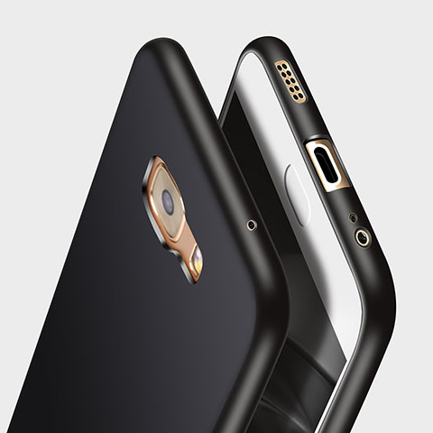 Samsung Galaxy C7 Pro C7010用シリコンケース ソフトタッチラバー サムスン ブラック