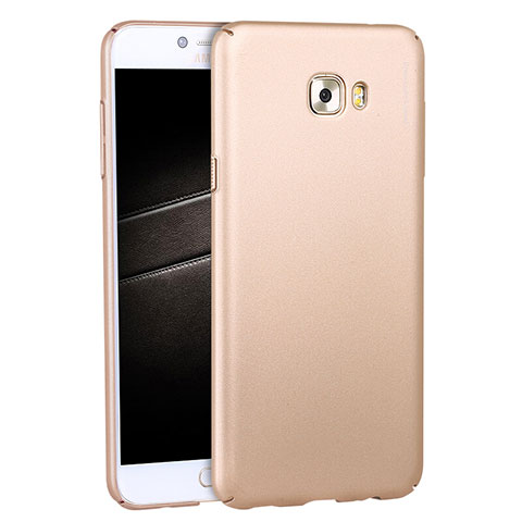 Samsung Galaxy C7 Pro C7010用ハードケース プラスチック 質感もマット M04 サムスン ゴールド