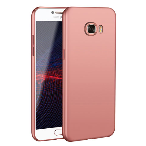 Samsung Galaxy C7 SM-C7000用ハードケース プラスチック 質感もマット M02 サムスン ローズゴールド