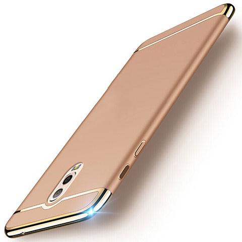 Samsung Galaxy C8 C710F用ケース 高級感 手触り良い メタル兼プラスチック バンパー M01 サムスン ゴールド
