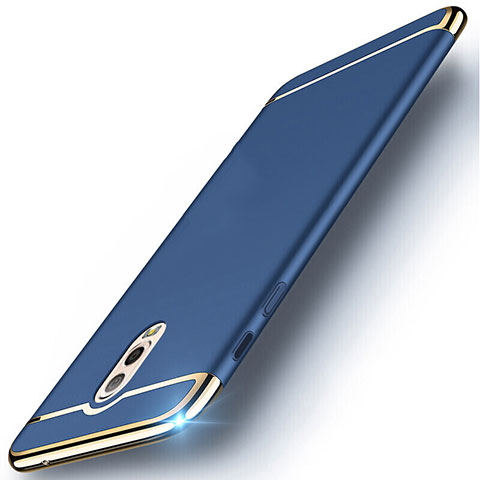 Samsung Galaxy C8 C710F用ケース 高級感 手触り良い メタル兼プラスチック バンパー M01 サムスン ネイビー