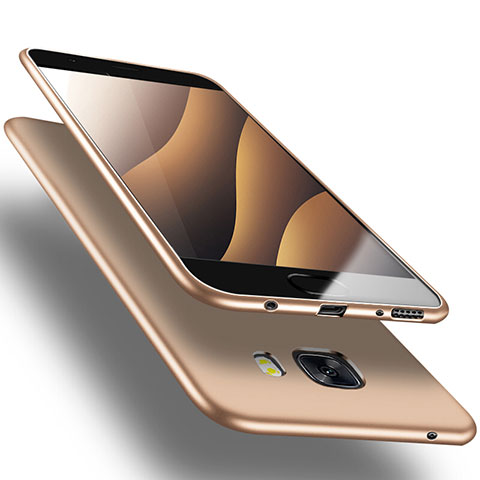 Samsung Galaxy C9 Pro C9000用極薄ソフトケース シリコンケース 耐衝撃 全面保護 S03 サムスン ゴールド