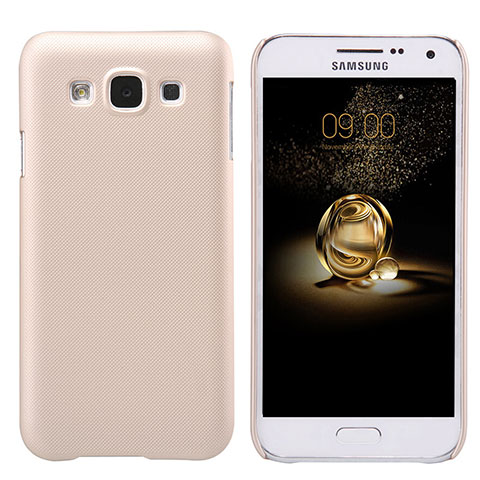 Samsung Galaxy E5 SM-E500F E500H用ハードケース プラスチック 質感もマット サムスン ゴールド