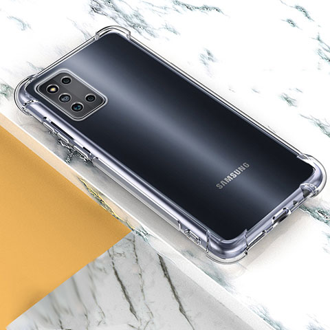 Samsung Galaxy F52 5G用極薄ソフトケース シリコンケース 耐衝撃 全面保護 クリア透明 T04 サムスン クリア