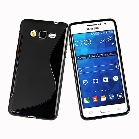 Samsung Galaxy Grand Prime 4G G531F Duos TV用ソフトケース S ライン サムスン ブラック