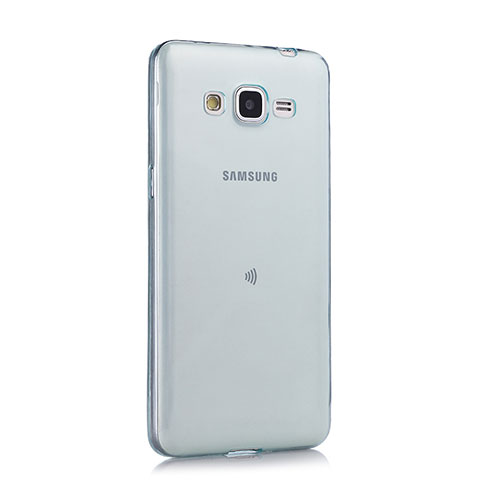 Samsung Galaxy Grand Prime SM-G530H用極薄ソフトケース シリコンケース 耐衝撃 全面保護 クリア透明 サムスン ネイビー