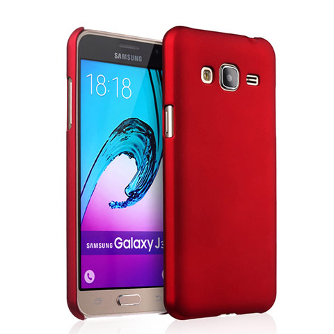 Samsung Galaxy J3 (2016) J320F J3109用ハードケース プラスチック 質感もマット サムスン レッド