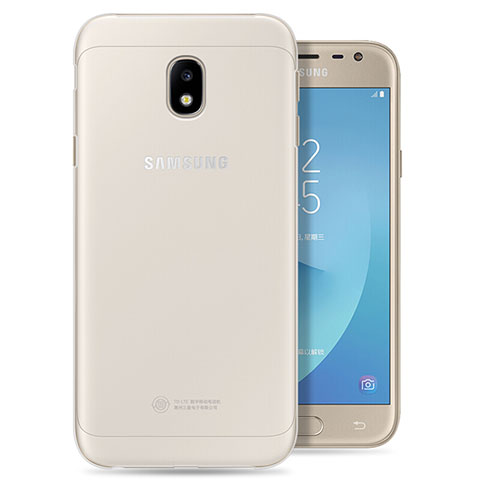 Samsung Galaxy J3 (2017) J330F DS用極薄ソフトケース シリコンケース 耐衝撃 全面保護 クリア透明 カバー サムスン クリア