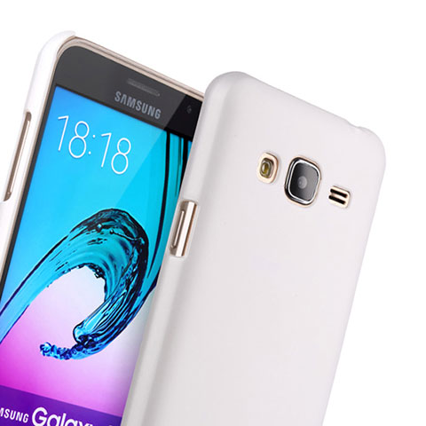 Samsung Galaxy J3用ハードケース プラスチック 質感もマット サムスン ホワイト