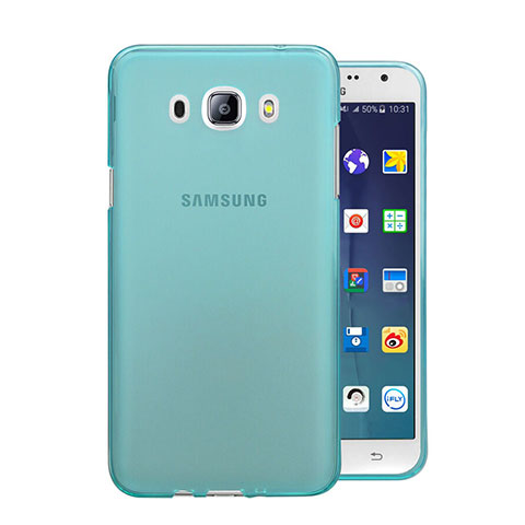 Samsung Galaxy J5 (2016) J510FN J5108用極薄ソフトケース シリコンケース 耐衝撃 全面保護 クリア透明 サムスン ネイビー