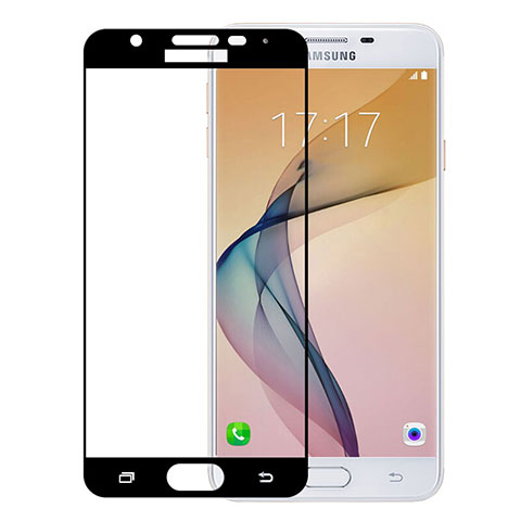 Samsung Galaxy J5 Prime G570F用強化ガラス フル液晶保護フィルム サムスン ブラック