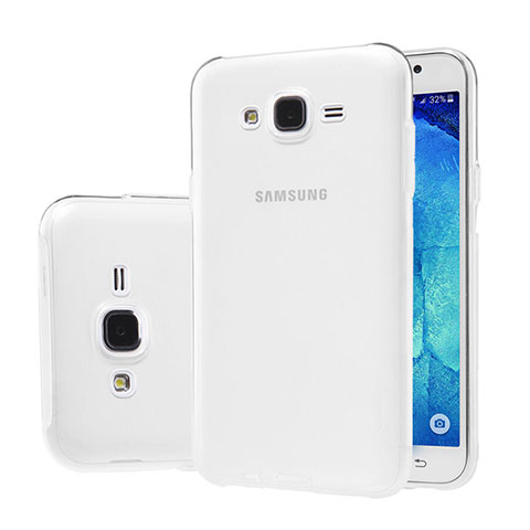 Samsung Galaxy J5 SM-J500F用極薄ソフトケース シリコンケース 耐衝撃 全面保護 クリア透明 サムスン クリア