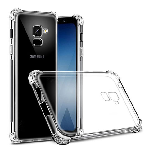 Samsung Galaxy J6 (2018) J600F用極薄ソフトケース シリコンケース 耐衝撃 全面保護 クリア透明 T02 サムスン クリア