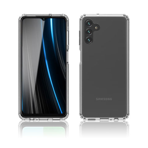 Samsung Galaxy M13 4G用極薄ソフトケース シリコンケース 耐衝撃 全面保護 クリア透明 T04 サムスン クリア