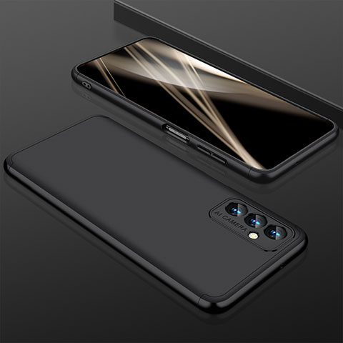 Samsung Galaxy M13 4G用ハードケース プラスチック 質感もマット 前面と背面 360度 フルカバー P01 サムスン ブラック