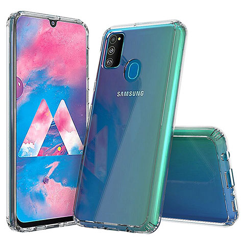 Samsung Galaxy M21用極薄ソフトケース シリコンケース 耐衝撃 全面保護 クリア透明 カバー サムスン クリア