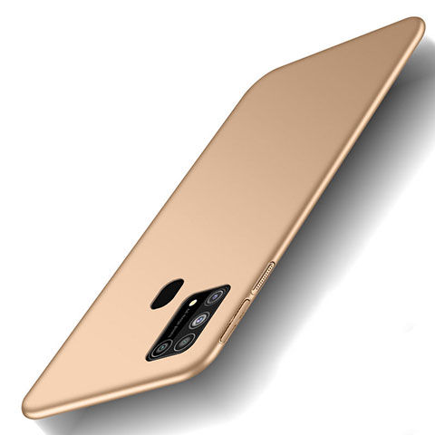 Samsung Galaxy M21s用ハードケース プラスチック 質感もマット カバー M01 サムスン ゴールド