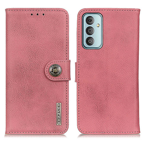 Samsung Galaxy M23 5G用手帳型 レザーケース スタンド カバー KZ2 サムスン ピンク