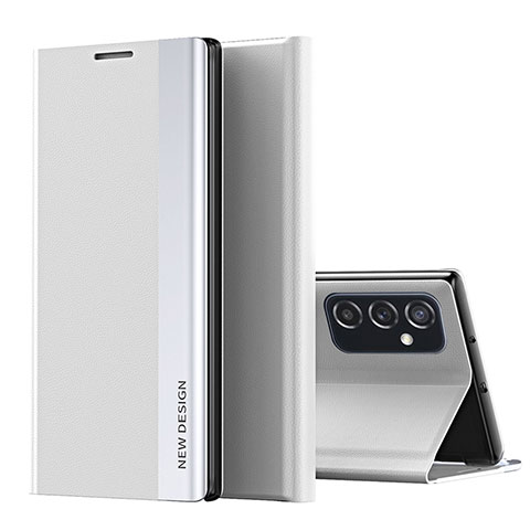Samsung Galaxy M23 5G用手帳型 レザーケース スタンド カバー QH2 サムスン ホワイト