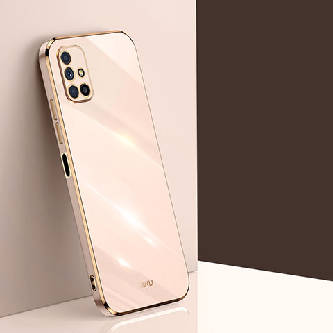 Samsung Galaxy M51用極薄ソフトケース シリコンケース 耐衝撃 全面保護 XL1 サムスン ゴールド