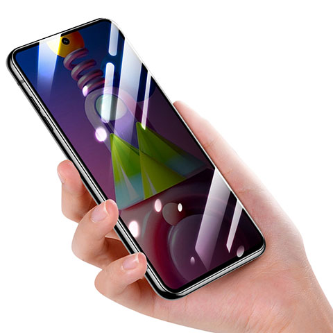 Samsung Galaxy M51用反スパイ 強化ガラス 液晶保護フィルム サムスン クリア