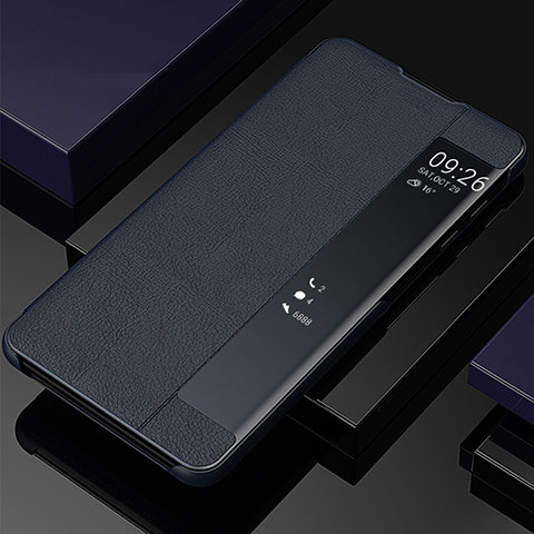 Samsung Galaxy Note 10 5G用手帳型 レザーケース スタンド カバー ZL2 サムスン ネイビー