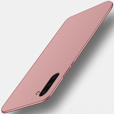 Samsung Galaxy Note 10 5G用ハードケース プラスチック 質感もマット カバー M01 サムスン ローズゴールド