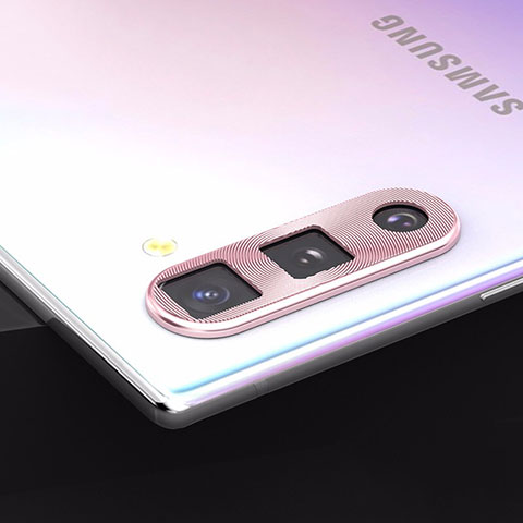 Samsung Galaxy Note 10 5G用強化ガラス カメラプロテクター カメラレンズ 保護ガラスフイルム サムスン ローズゴールド