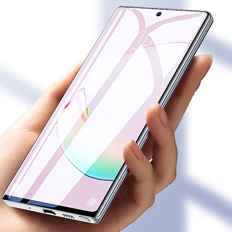 Samsung Galaxy Note 10 5G用高光沢 液晶保護フィルム フルカバレッジ画面 サムスン クリア