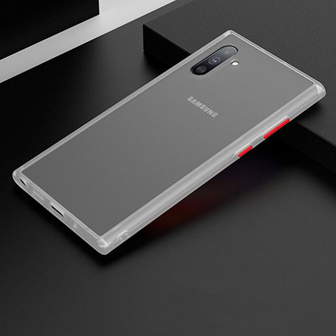 Samsung Galaxy Note 10用ハイブリットバンパーケース プラスチック 兼シリコーン カバー R01 サムスン ホワイト