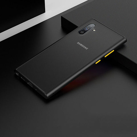 Samsung Galaxy Note 10用ハイブリットバンパーケース プラスチック 兼シリコーン カバー U04 サムスン ブラック