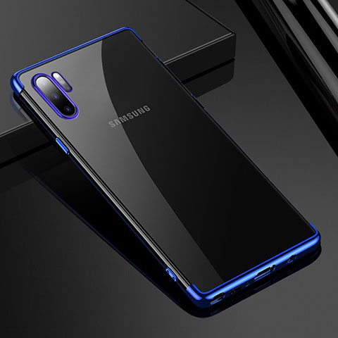 Samsung Galaxy Note 10 Plus 5G用極薄ソフトケース シリコンケース 耐衝撃 全面保護 クリア透明 H02 サムスン ネイビー