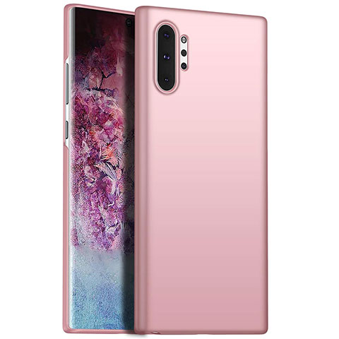 Samsung Galaxy Note 10 Plus用ハードケース プラスチック 質感もマット カバー M02 サムスン ローズゴールド