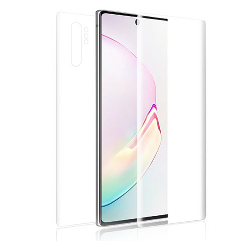 Samsung Galaxy Note 10 Plus用高光沢 液晶保護フィルム 背面保護フィルム同梱 サムスン クリア