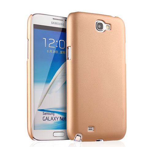 Samsung Galaxy Note 2 N7100 N7105用ハードケース プラスチック 質感もマット サムスン ゴールド