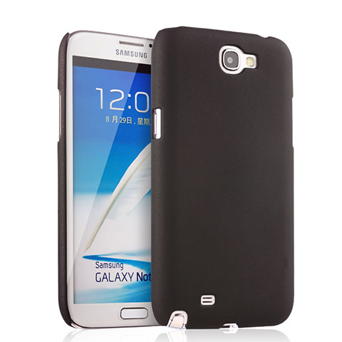 Samsung Galaxy Note 2 N7100 N7105用ハードケース プラスチック 質感もマット サムスン ブラック