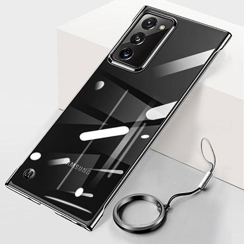 Samsung Galaxy Note 20 5G用ハードカバー クリスタル クリア透明 JS1 サムスン ブラック