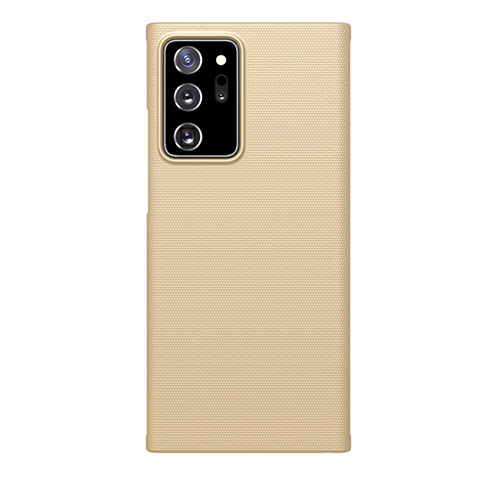 Samsung Galaxy Note 20 Ultra 5G用ハードケース プラスチック 質感もマット カバー P01 サムスン ゴールド