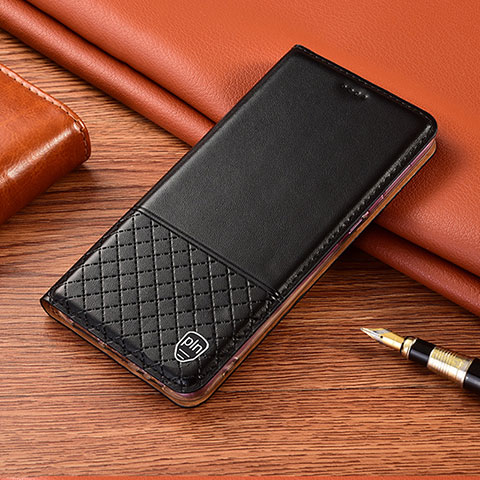 Samsung Galaxy Note 20 Ultra 5G用手帳型 レザーケース スタンド カバー H07P サムスン ブラック