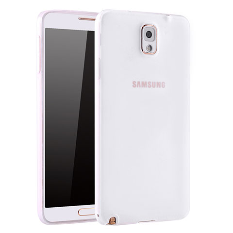 Samsung Galaxy Note 3 N9000用極薄ソフトケース シリコンケース 耐衝撃 全面保護 S01 サムスン ホワイト